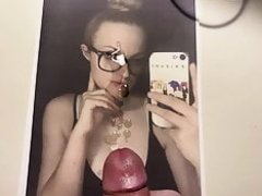 Cum tribute to one of Beccaturner's slut friends