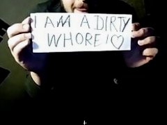 Dirty whore exposing himself.