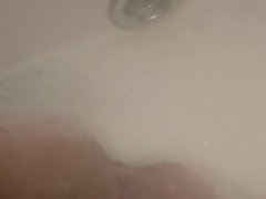 Masturbating pussy in bath